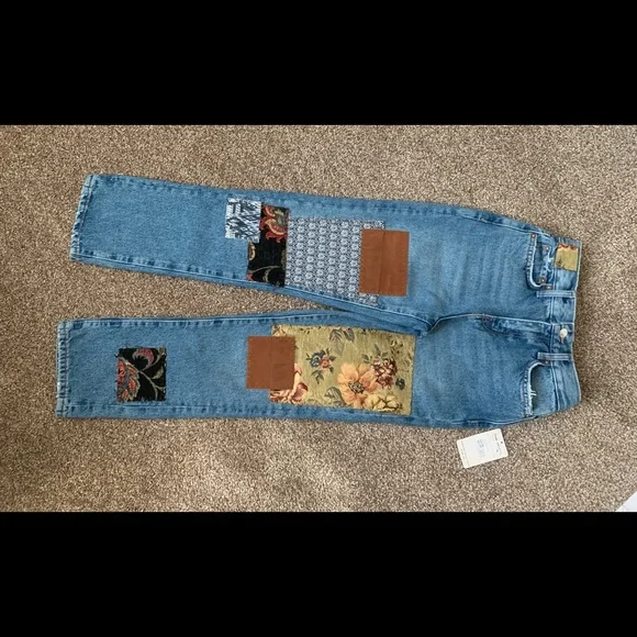 Free people jean tapestry patched - Picture 4 of 7